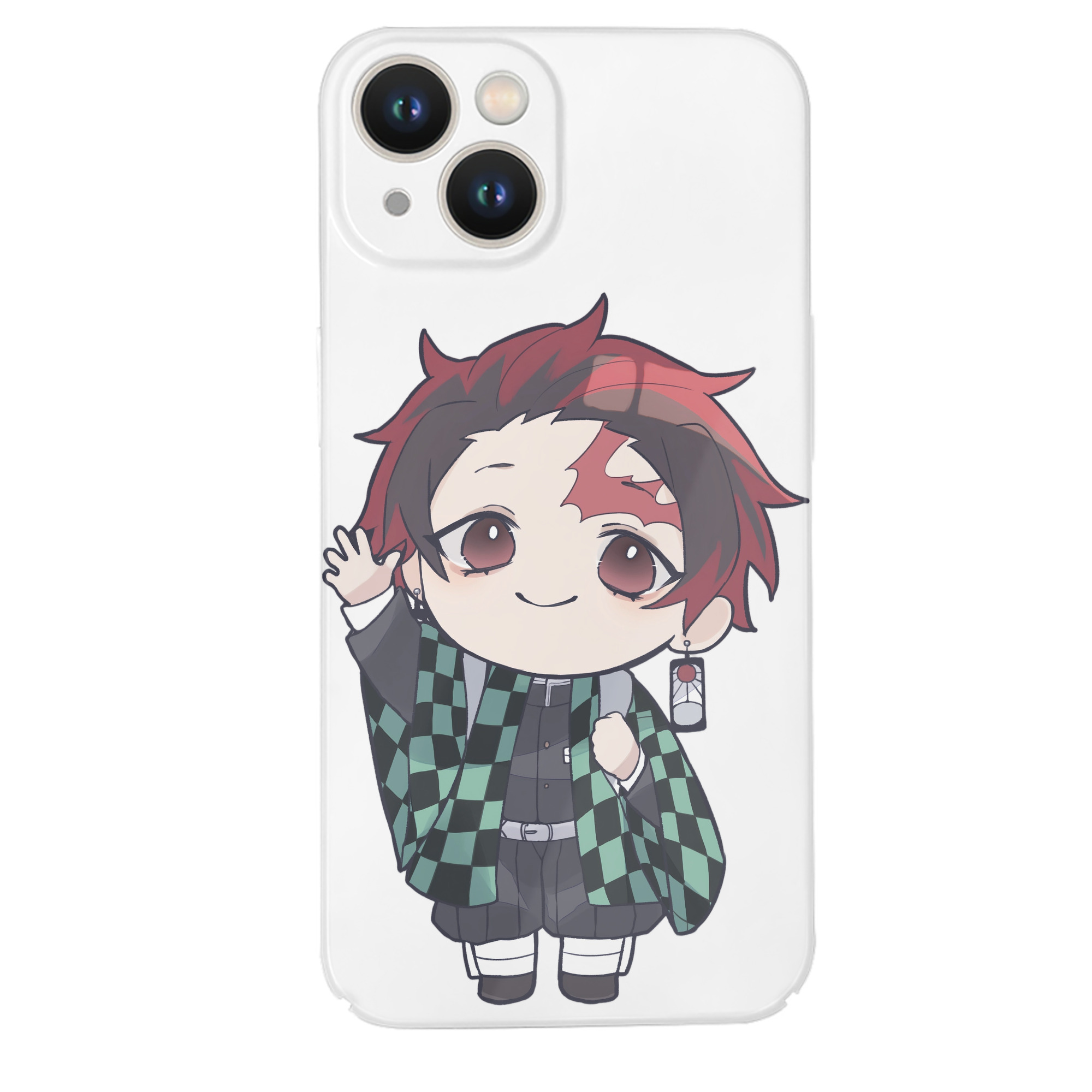 （画像用） 鬼滅の刃 竈門 炭治郎／かまど たんじろう Kamado Tanjirou 【iPhone 14シリーズ対応】ハードケース
